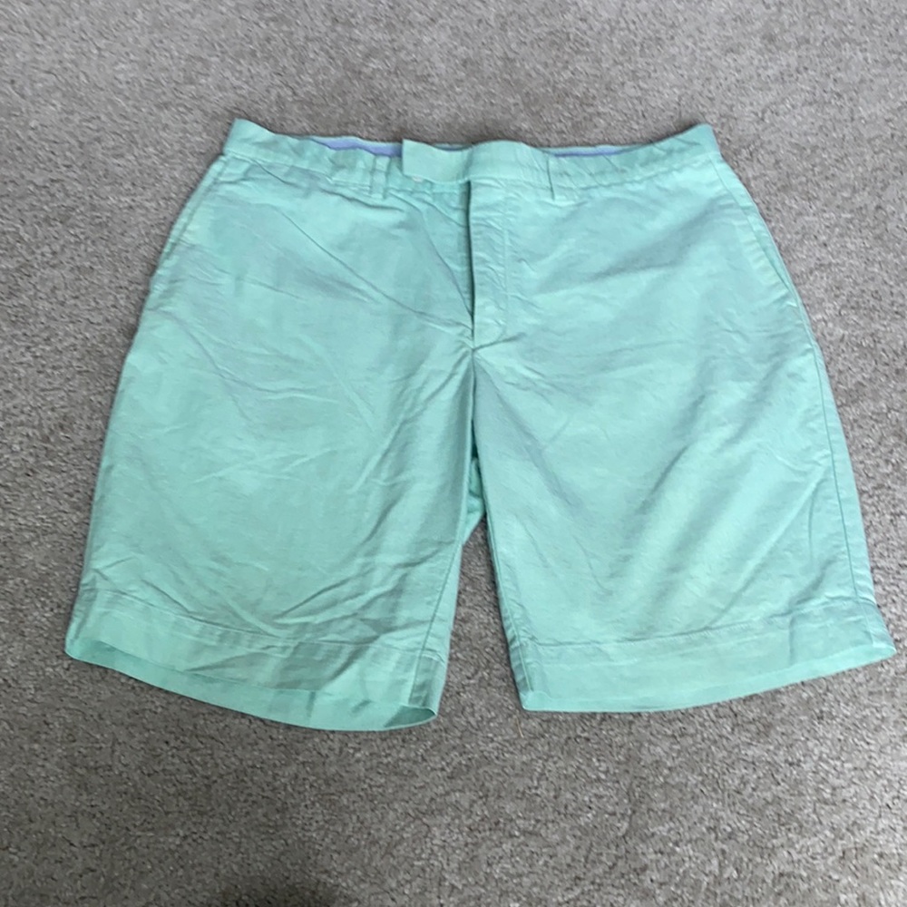 Polo Ralph Lauren green cotton/linen short size 35